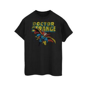 Doctor Strange Mens Flying Cotton T-Shirt / Sports Grey